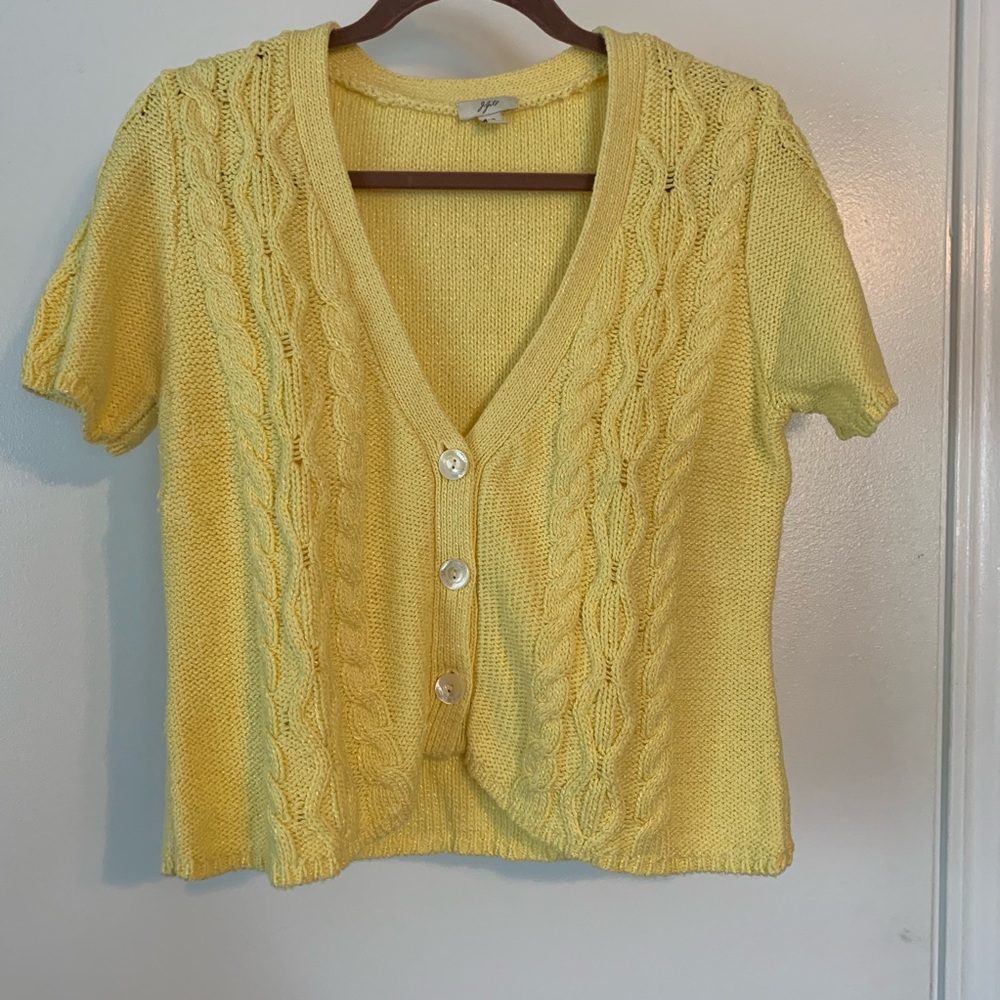 J. Jill Sweater Cardigan short sleeve
